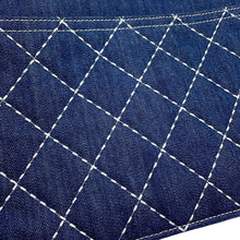 Load image into Gallery viewer, CHANEL Matelasse Clutch Bag Blue Denim