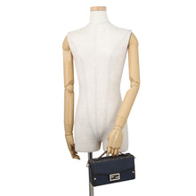 Load image into Gallery viewer, FENDI Baguette Soft Trunk Brown/Navy7VA565AQWHF1O8P PVC Leather