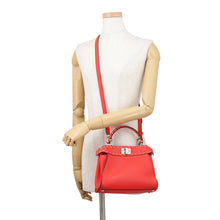 将图像加载到图库查看器中,FENDI Selleria Peekaboo Mini Orange8BN244 Leather Size Mini