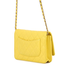 将图像加载到图库查看器中,CHANEL Matelasse ChainShoulder wallet YellowAP0250 Caviar Leather