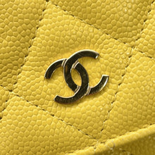 将图像加载到图库查看器中,CHANEL Matelasse ChainShoulder wallet YellowAP0250 Caviar Leather