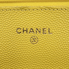 将图像加载到图库查看器中,CHANEL Matelasse ChainShoulder wallet YellowAP0250 Caviar Leather