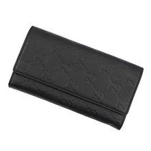 Load image into Gallery viewer, GUCCI GG Emblem Continental Wallet Black815922 Leather