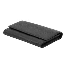Load image into Gallery viewer, GUCCI GG Emblem Continental Wallet Black815922 Leather