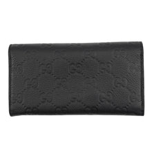 Load image into Gallery viewer, GUCCI GG Emblem Continental Wallet Black815922 Leather