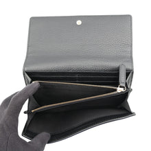 Load image into Gallery viewer, GUCCI GG Emblem Continental Wallet Black815922 Leather