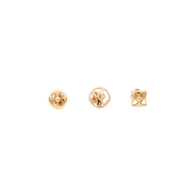Load image into Gallery viewer, LOUIS VUITTON Boucle D'oreille Crazy in Padlock 3-piece earring set GoldM00395 Metal