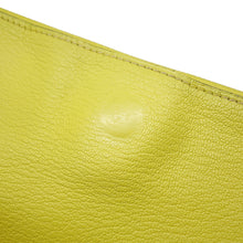 Load image into Gallery viewer, HERMES Opli Clutch Bag Lime Chevre Myzore Goatskin