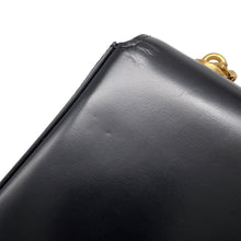Load image into Gallery viewer, CELINE Cuill Triomphe Clutch ChainShoulder Bag Black Leather
