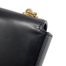 Load image into Gallery viewer, CELINE Cuill Triomphe Clutch ChainShoulder Bag Black Leather