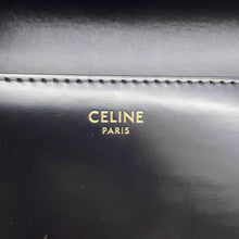 Load image into Gallery viewer, CELINE Cuill Triomphe Clutch ChainShoulder Bag Black Leather