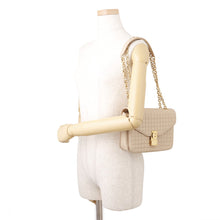 Load image into Gallery viewer, CELINE C Medium Quilted ChainShoulder Bag Beige187253BFC Leather