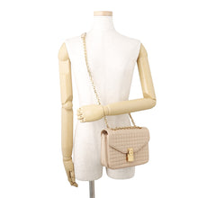 Load image into Gallery viewer, CELINE C Medium Quilted ChainShoulder Bag Beige187253BFC Leather