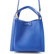 Load image into Gallery viewer, CELINE Cubo 2WAY Handbag Royal Blue124182 Leather