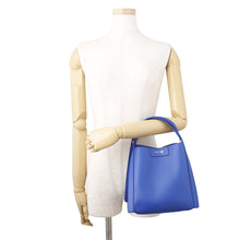 Load image into Gallery viewer, CELINE Cubo 2WAY Handbag Royal Blue124182 Leather