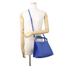 Load image into Gallery viewer, CELINE Cubo 2WAY Handbag Royal Blue124182 Leather