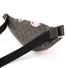 Load image into Gallery viewer, CELINE Macadam Pattern Crossbody Bag - The Dancing Kid Collection Black/Brown/Multicolor Leather