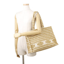 将图像加载到图库查看器中,CELINE Triomphe Tote Bag Gold/Ivory Canvas