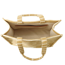 将图像加载到图库查看器中,CELINE Triomphe Tote Bag Gold/Ivory Canvas