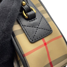 Load image into Gallery viewer, BURBERRY Nova Check B Patch Shoulder Bag Beige/Black/Red8023901 Nylon Leather