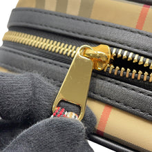 Load image into Gallery viewer, BURBERRY Nova Check B Patch Shoulder Bag Beige/Black/Red8023901 Nylon Leather