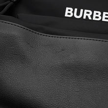 Load image into Gallery viewer, BURBERRY Logo Backpack Black/White8016109 Nylon Leather