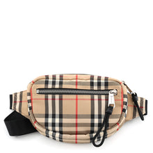 Load image into Gallery viewer, BURBERRY Nova Check Mini Shoulder Bag Beige/Black/Red8014420 Nylon