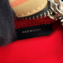Load image into Gallery viewer, BURBERRY Nova Check Mini Shoulder Bag Beige/Black/Red8014420 Nylon