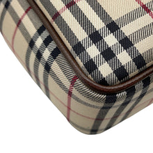 Load image into Gallery viewer, BURBERRY Nova Check Shoulder Bag Beige/Black/Red Canvas Leather