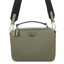 将图像加载到图库查看器中,PRADA Brique 2WAYBag Khaki2VH069 Saffiano LeatherLeather