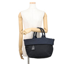 Load image into Gallery viewer, PRADA Tessuto Double 2-Way Tote Bag Black/NavyB1959V Nylon