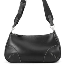 Load image into Gallery viewer, PRADA Stitch Shoulder Bag BlackBR1249 Leather