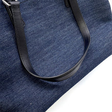 Load image into Gallery viewer, PRADA Tote Bag Indigo/Black1BG356 Denim Leather