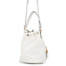 Load image into Gallery viewer, PRADA BucketShoulder Bag White1BH038 Patent Leather