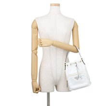 Load image into Gallery viewer, PRADA BucketShoulder Bag White1BH038 Patent Leather