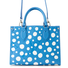 Load image into Gallery viewer, LOUIS VUITTON Onthego LVxYKCollaboration Blue/WhiteM46424 Monogram Empreinte Leather Infinity Dot Size PM