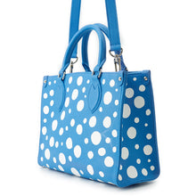Load image into Gallery viewer, LOUIS VUITTON Onthego LVxYKCollaboration Blue/WhiteM46424 Monogram Empreinte Leather Infinity Dot Size PM