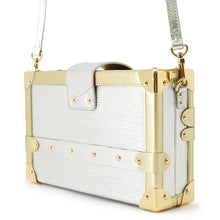 Load image into Gallery viewer, LOUIS VUITTON Petite Malle Silver/GoldM54652 Epi Metallic