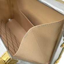Load image into Gallery viewer, LOUIS VUITTON Petite Malle Silver/GoldM54652 Epi Metallic