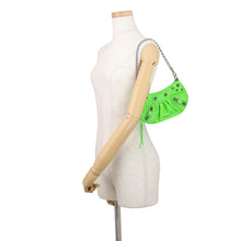 将图像加载到图库查看器中,BALENCIAGA Lucagol Mini Purse Shoulder Bag Neon Green69581423EIY3817 Croco embossed leather Size Mini