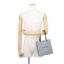 Load image into Gallery viewer, BALENCIAGA Shopping tote Gray5978580AI2N1160 Leather Size XXS
