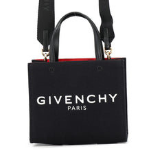 Load image into Gallery viewer, Givenchy G-TOTE MINI TOTE BAG Black/WhiteBB50N0B1F1 Canvas Size Mini
