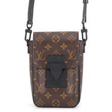 Load image into Gallery viewer, LOUIS VUITTON SPadlock Vertical Wearable Wallet NoirM81522 Monogram Macassar Canvas