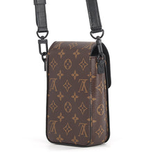 Load image into Gallery viewer, LOUIS VUITTON SPadlock Vertical Wearable Wallet NoirM81522 Monogram Macassar Canvas