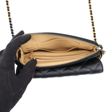 Load image into Gallery viewer, CHANEL Matelasse ChainShoulder wallet BlackAP2508 Lamb