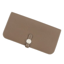 将图像加载到图库查看器中,HERMES Dogon Long Etoupe Togo Leather