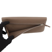 将图像加载到图库查看器中,HERMES Dogon Long Etoupe Togo Leather