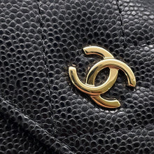 Load image into Gallery viewer, CHANEL Chevron Small Flap Compact Wallet BlackAP5202 Caviar Leather