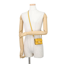 将图像加载到图库查看器中,FENDI Micro Flat Baguette Shoulder Pochette Yellow7M0311 Leather