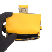 将图像加载到图库查看器中,FENDI Micro Flat Baguette Shoulder Pochette Yellow7M0311 Leather